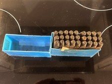 Metal letter punch set