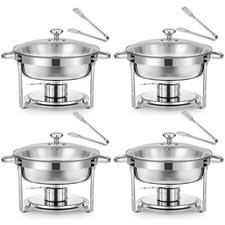 2/4Packs Glass Lid Chafing