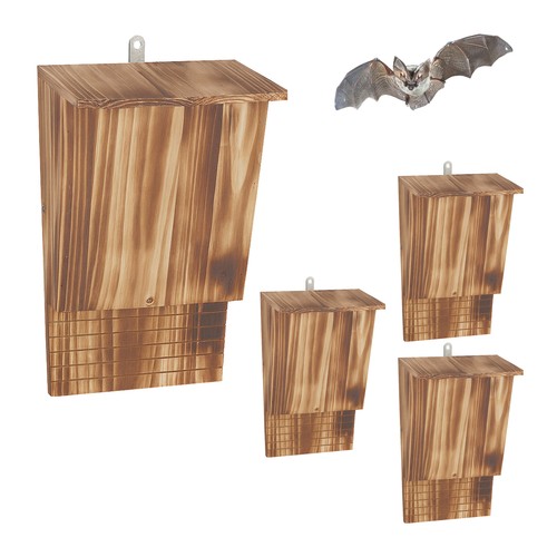 Wooden bat box roost - wooden,