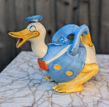 Rare Wadeheath Donald Duck Teapot Wade Pottery - 1930s