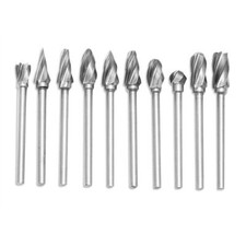 6mm Tungsten Carbide Rotary Burr File Bit Milling Cutter 1/8'' Shank for Dremel