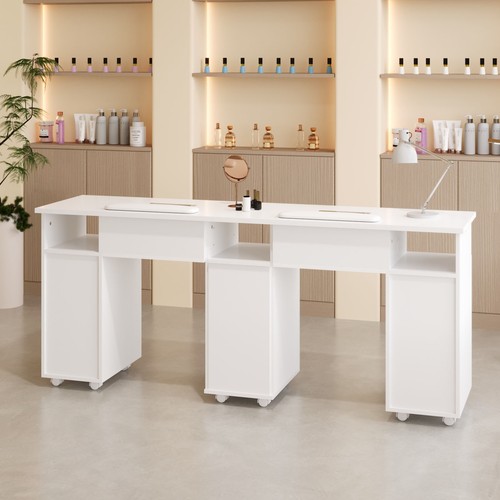 Pro double manicure table - double,