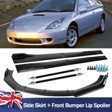 Front Bumper Lip Spoiler Strut Rod Side Skirt For Toyota For Celica 2000-05