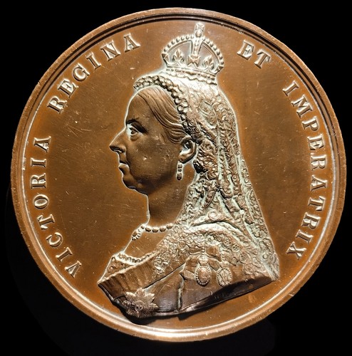 Queen victoria 1887 - 1887, bronze