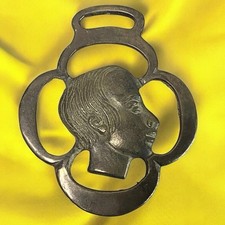 Vintage Young Boy Horse Brass Bridle Harness Oliver Twist English Dickens