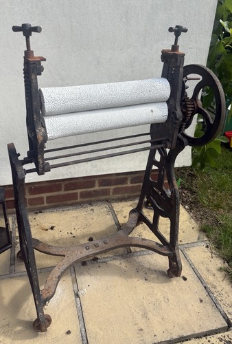 Antique clothes mangle - clothes,