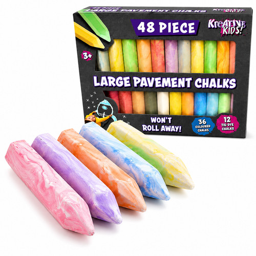 48pc jumbo chalk coloured - 48pc,