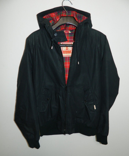 Baracuta black hooded - black,
