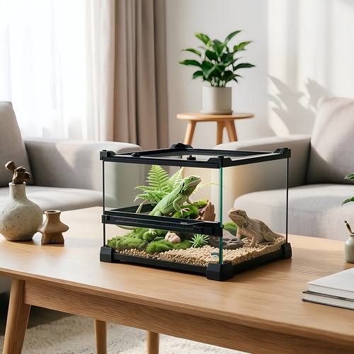 Glass reptile terrarium - glass,