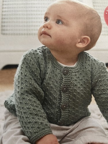 Baby childs easy cardigan - cardigan, dk