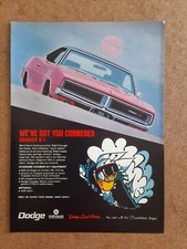 Vintage Dodge Charger 426 HEMI 440 R/T Automobile - 1969 Classic Car Art AD