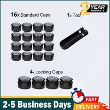 16P 17mm BLACK ALLOY WHEEL NUT