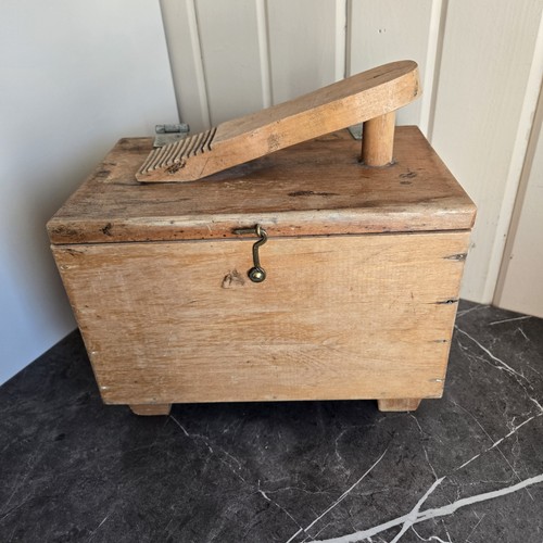 Vintage shoe shine wooden - shoe, box