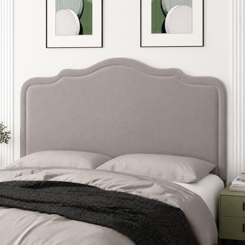 Curved headboard arched plush - curved,