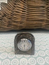 Silver Scenes Mini Clock