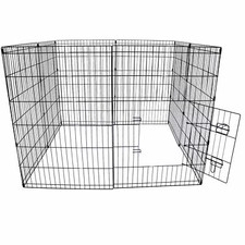 NEW! Large 91cm Folding Pet Dog Rabbit Run Play Pen Cage Enclosure Fence