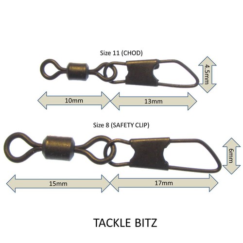 Safety snap link swivels size - swivels,
