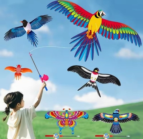 Kids cartoon eagle - eagle, kite