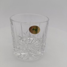 Tyrone Crystal Single Whiskey Whisky Tumbler Heavy Cut Glass Excellent Condition