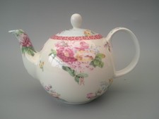 V & A PINK FLORAL BONE CHINA
