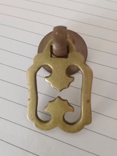 Oriental brass cabinet pull - brass,