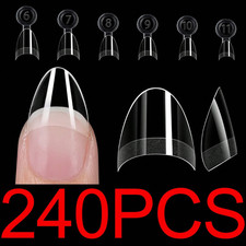240Pcs False Nail Half Cover