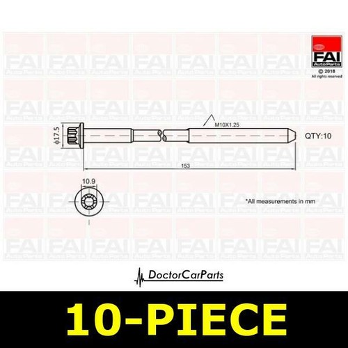Head bolt kit for - kit,