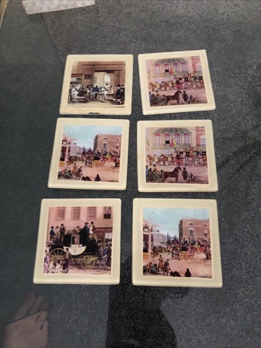 Vintage coasters depicting - coasters,