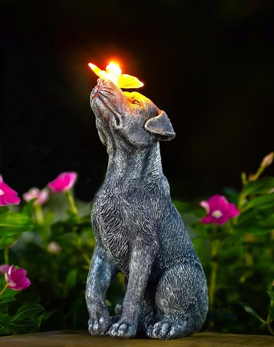 Dog garden ornaments with - garden,