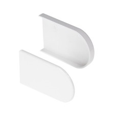 uPVC Bullnose End Cap Pair