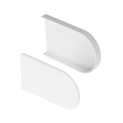 Upvc bullnose end - cap, pair