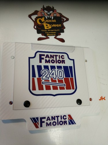 Trials front number board - front,