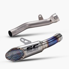 For Kawasaki Ninja ZX10R 21-24 Slip on Muffler Titanium Alloy Exhaust Tail Pipe