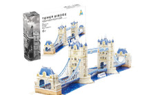 3D Tower Bridge Replica Puzzle - 120 Pieces London Tower Bridge Educational
