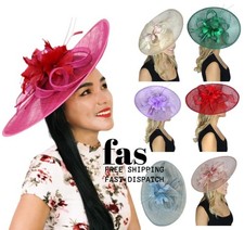 Large Flower Feather Hatinator