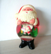 Vintage 1970's Santa Clause Snow Globe Christmas Decoration Father Christmas VGC