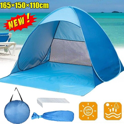 Pop beach tent camping - up,