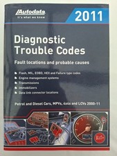 Autodata~Diagnostic Trouble Codes~2011~928 Page Manual~Very Clean Condition!!!