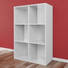 Compact Cube 6 Compartment Storage Unit - White (4716)