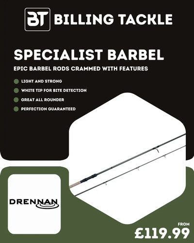 Drennan specialist barbel - barbel, rods
