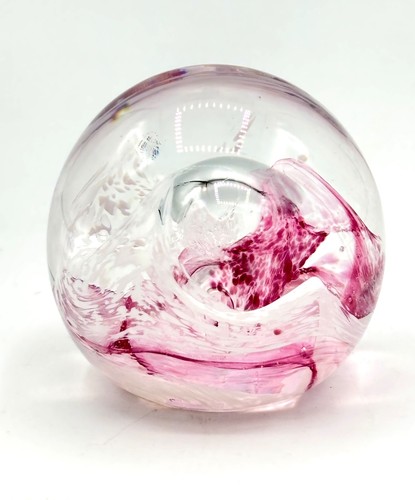 Vtg pink white clear caithness - pink,