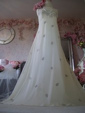 Monsoon size 20 silk ivory