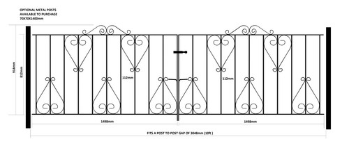 Classic metal scroll driveway - classic,