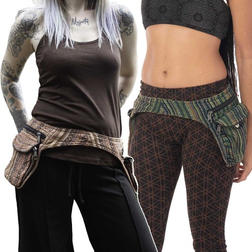 Double ethno pocket belt - double,