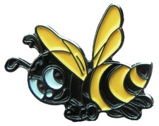 Bumble Bee Pin Badge Brooch Busy Honey Beehive