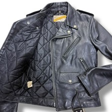 Schott 618 Perfecto Size 36 Steerhide Leather Motorcycle Jacket Black USA Japan