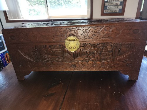 Vintage hand carved - hand, camphor
