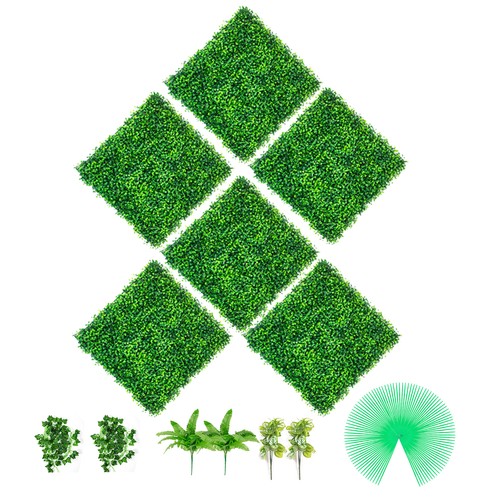 6pcs large artificial boxwood - artificial,