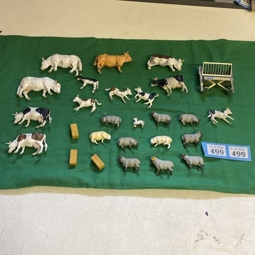 Britains cows sheep manger - sheep,