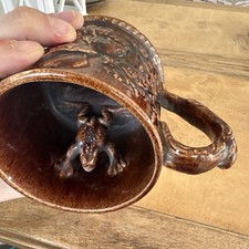 Antique Rockingham Frog Loving